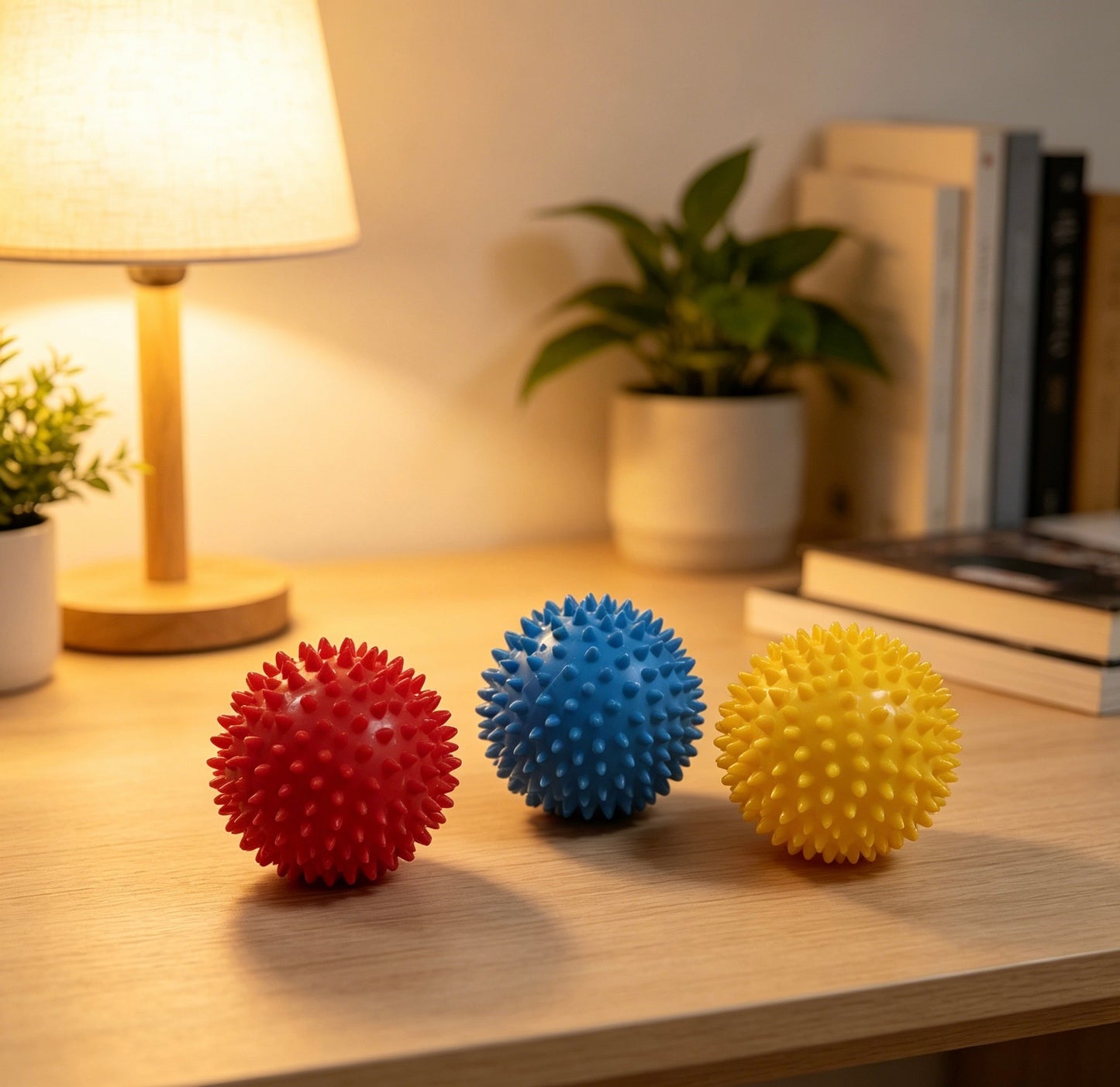 Allevarism Spiky Massage Balls – Set of 3 | Deep Tissue Muscle Roller for Plantar Fasciitis, Back, Neck & Foot Pain Relief
